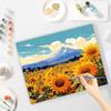 RUOPOTY Frame Painting By Numbers For Adults Sun Flower Oil Picture HandPainted Diy On Canvas Home Wall Art 40x50cm