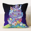 Drawing Graffiti Backrest Square Office Pillow Cover Funny Graffiti Pillow Home Sofa Cushion Cover