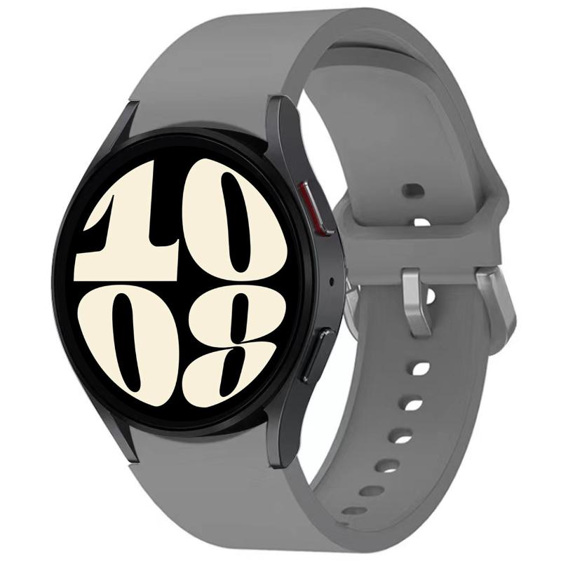 Silicone Band for Samsung Galaxy Watch 7/6/5/4 44mm 40mm/5 Pro 45mm Bracelet Galaxy Watch 4/6 Classic 47mm 43mm 46mm 42mm Strap