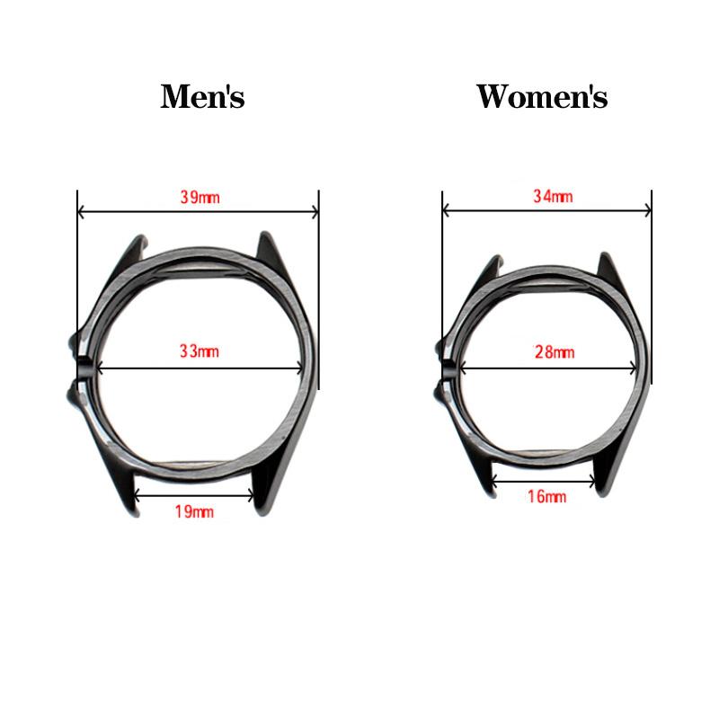 ONEFor Ceramic Case Dial Digital Bezel Men's Women's Black White Watch AccessoriesMN