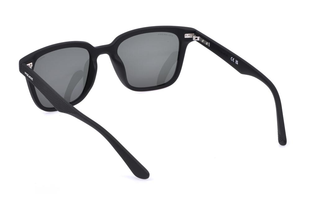 POLICE SPLE01 U28Q 52 Polarized Sunglasses for UV Wellington Matte Black Polarized Men Lightweight, Protection, Style, Frame, Gray-Green Lenses.