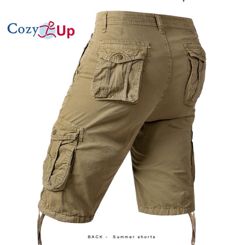 Cozy Up Cargo Shorts for menn Camo Cargo Shorts Avslappet passform Utendørs Cargo Shorts med flere lommer Bomull
