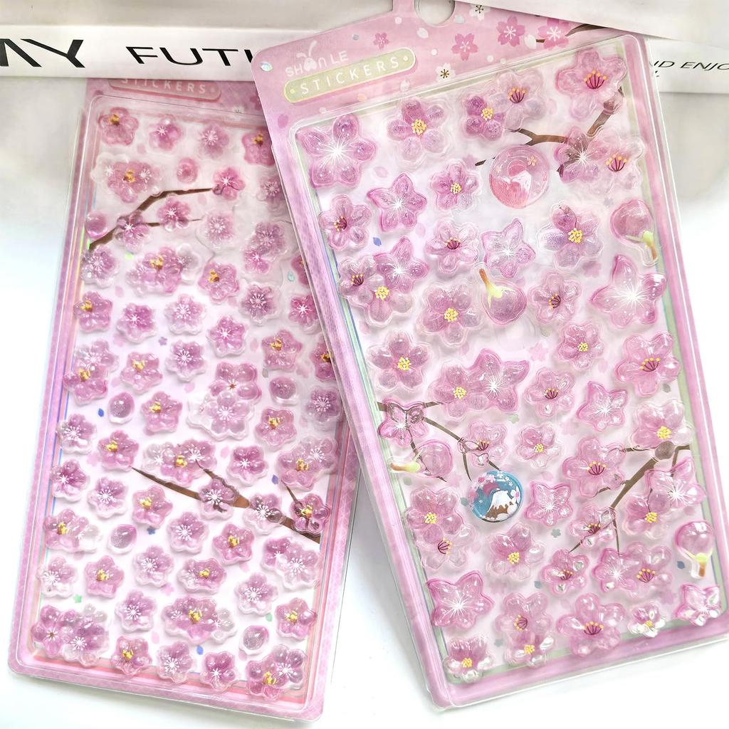 2026 New Model Drop Stickers Not Hollow 3D Set and Delicate Miskepaa Glossy Pop Reward Stickers Smartphone Stickers For Fandom Craft Supplies Cherry
