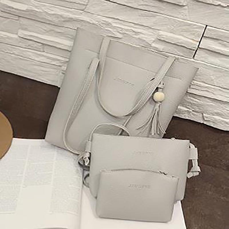 Elegant 3pcs Women Set Shoulder Bag Fashion Handbag Messenger Satchel Tote Purse Bag