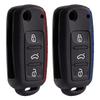 Protect Car Key Shell For Volkswagen Polo Passat B5 Golf 4 5 6 MK5 MK6 Eos Bora Beetle TSI New Silicone Cover Case