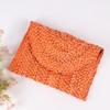 Handmade Women's Straw Corn Husk Clutch & Coin Purse - Casual Woven Beach Bag