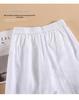 Women's Japanese Style White Linen Wide-Leg Pants - Relaxed Fit, Sun Protection, Casual Straight-Leg for Spring/Summer