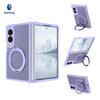 Samsung Z Fold8 Ultra Mobile Phone Case Magnetic Suction Rotating Bracket Anti-drop Tpu + Pc Skin Feeling Protective Case