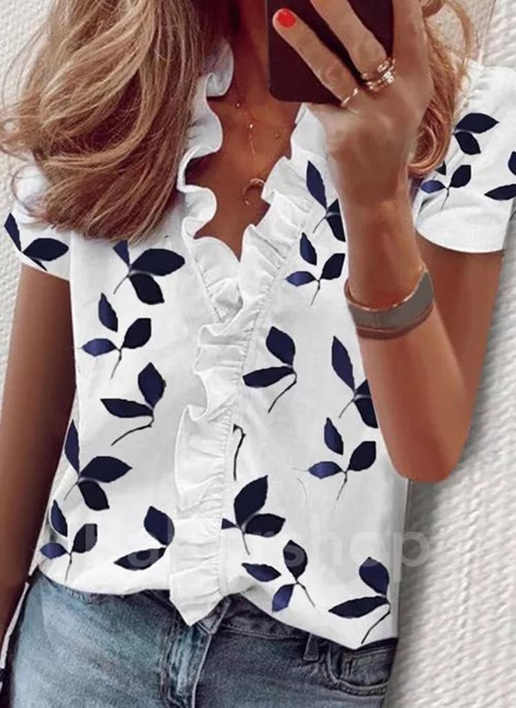 Women's Ruffle Neck Long Sleeve Blouse Loose Fit Elegant Commuter Shirt With Lantern Sleeve Tencel Blend Fabric For Daily Office Wear