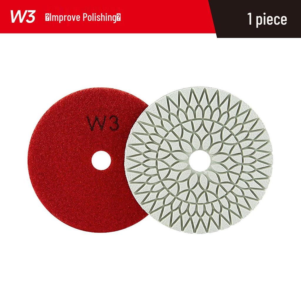 Three-Step Diamond Floor Polishing Pad for Granite and Concrete