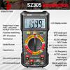 SZ304 SZ305 ANENG Digitalmultimeter Volt Ohm Ampere-Messgerät mit automatischer Bereichswahl für AC/DC-Stromspannungswiderstandsfrequenztester 2000