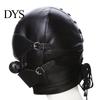 Adjustable Face Mask Faux Leather Bondage Mask, Mouth Hood for Couples, Adult Interaction Gear Cosplay Headgear Role Play & Party Lightweight
