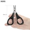 Booms Fishing S01 PE Line Cutter, Portable Mini Fishing Scissors with Pin-on Reel, Black