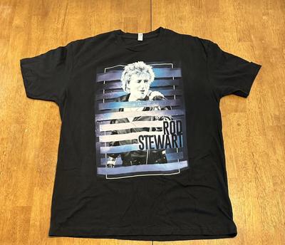 Rod Stewart 2018 Tour T Shirt Large Music