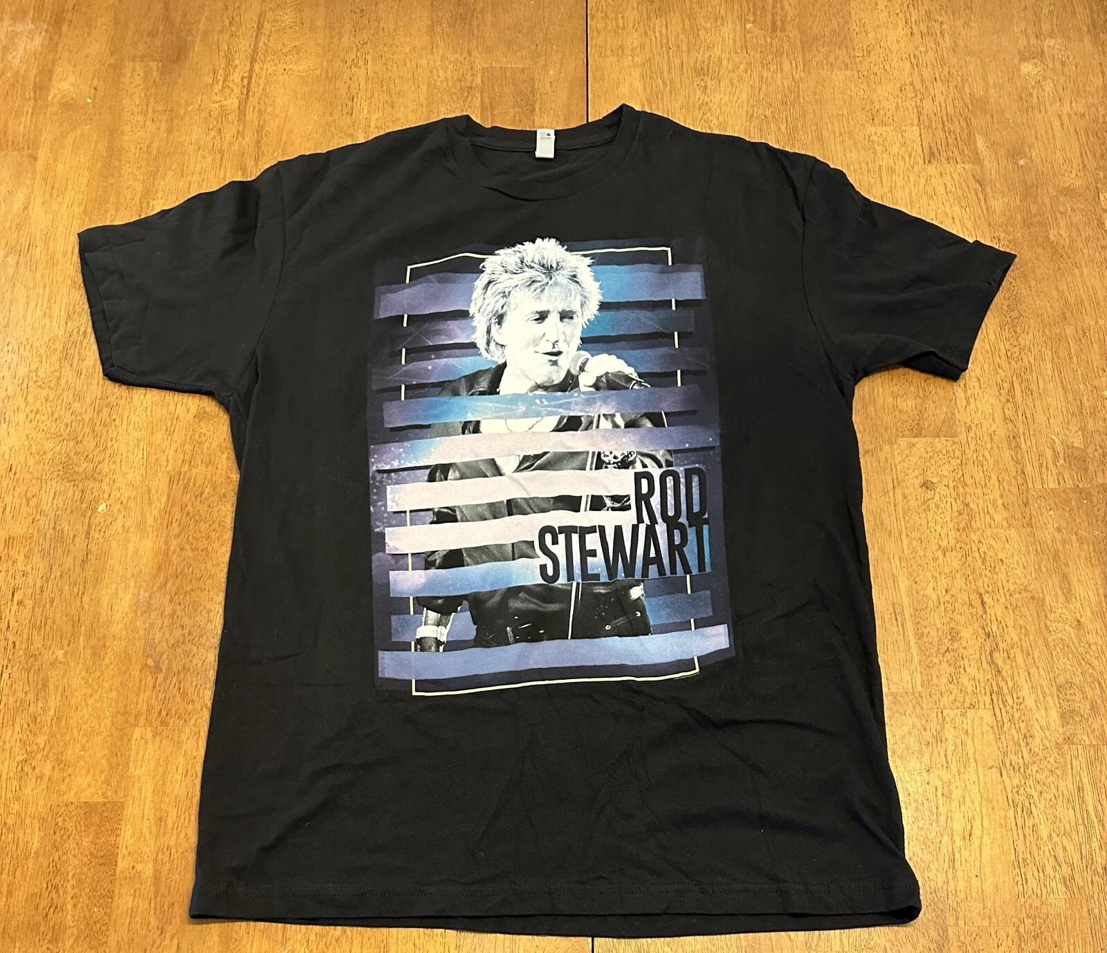 Rod Stewart 2018 Tour T Shirt Large Music L