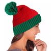Pom Pom Ball Christmas Hat Knitted Xmas Decor Winter Beanie Santa Caps  for Women Men