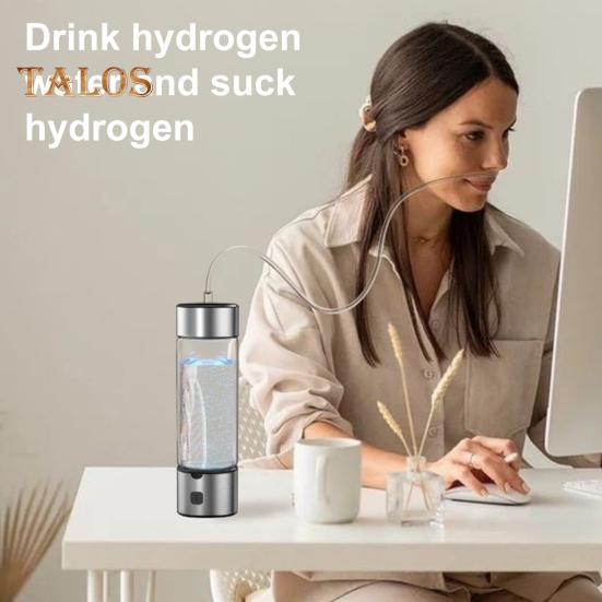 Hydrogen Water Bottle Generator 1400PPB 460ml Portable Hydro Water Cup SPE PEM Tech Universal Water Water Bottle Machine Gift for Husband Wife Family
