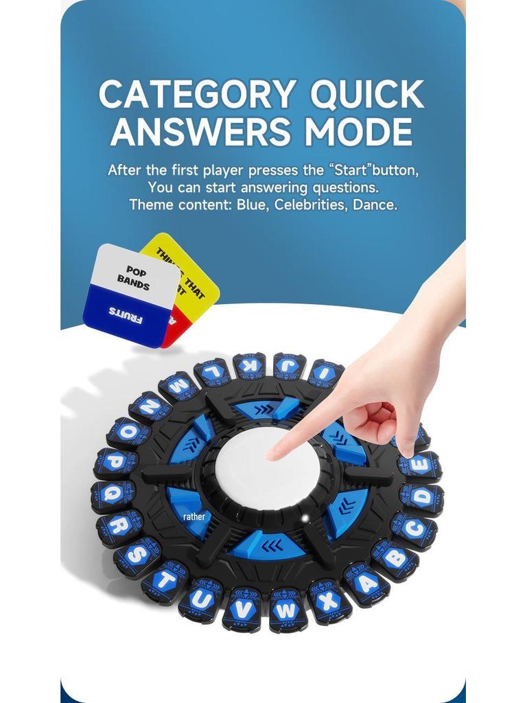 Wild Word Spin: 24-Key Fast-Paced Family Board Game & Puzzle for Kids