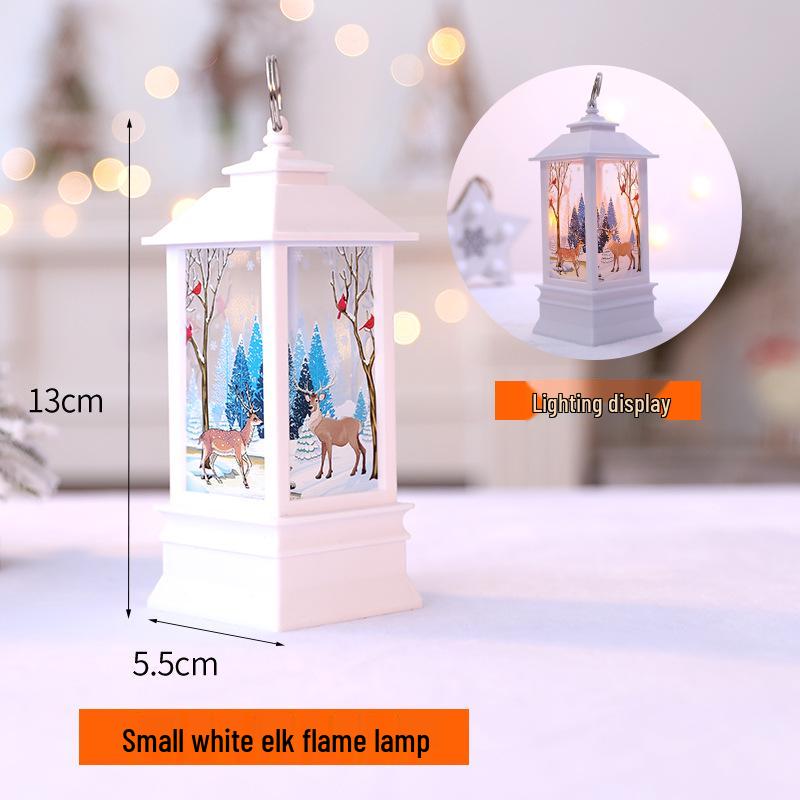 Christmas LED Flame Mini Oil Lamp - Handheld Lantern for Bar, Restaurant, or Home Decor