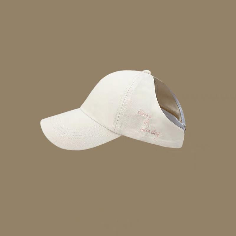 

Милая и уютная вышитая кепка для женщин с поддержкой хвостика и стильным весенним дизайном StyleF