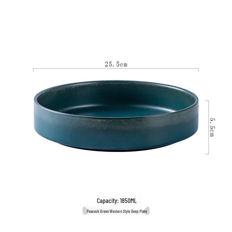 Ru Han Retro Ceramic Deep Dinner Plate