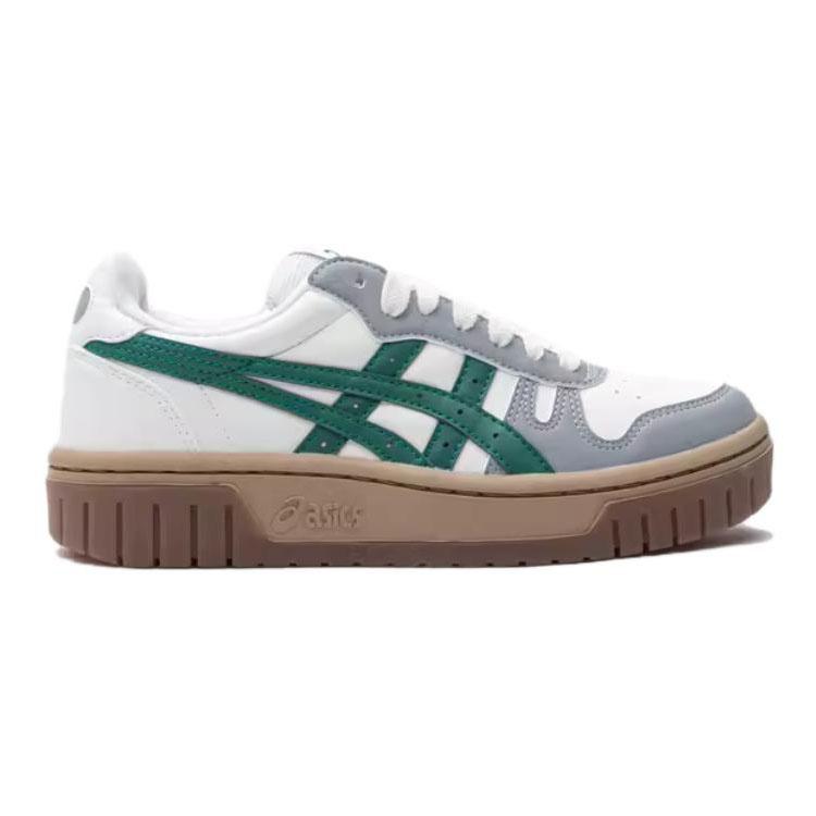 Asics Court Mz Fashion Classic Low Top Kids Sneakers Kids Sneakers White Gray Green 1204A126-750
