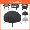 Durable 210d Oxford Fabric Waterproof Outdoor Fire Pit Cover For Dust Protection