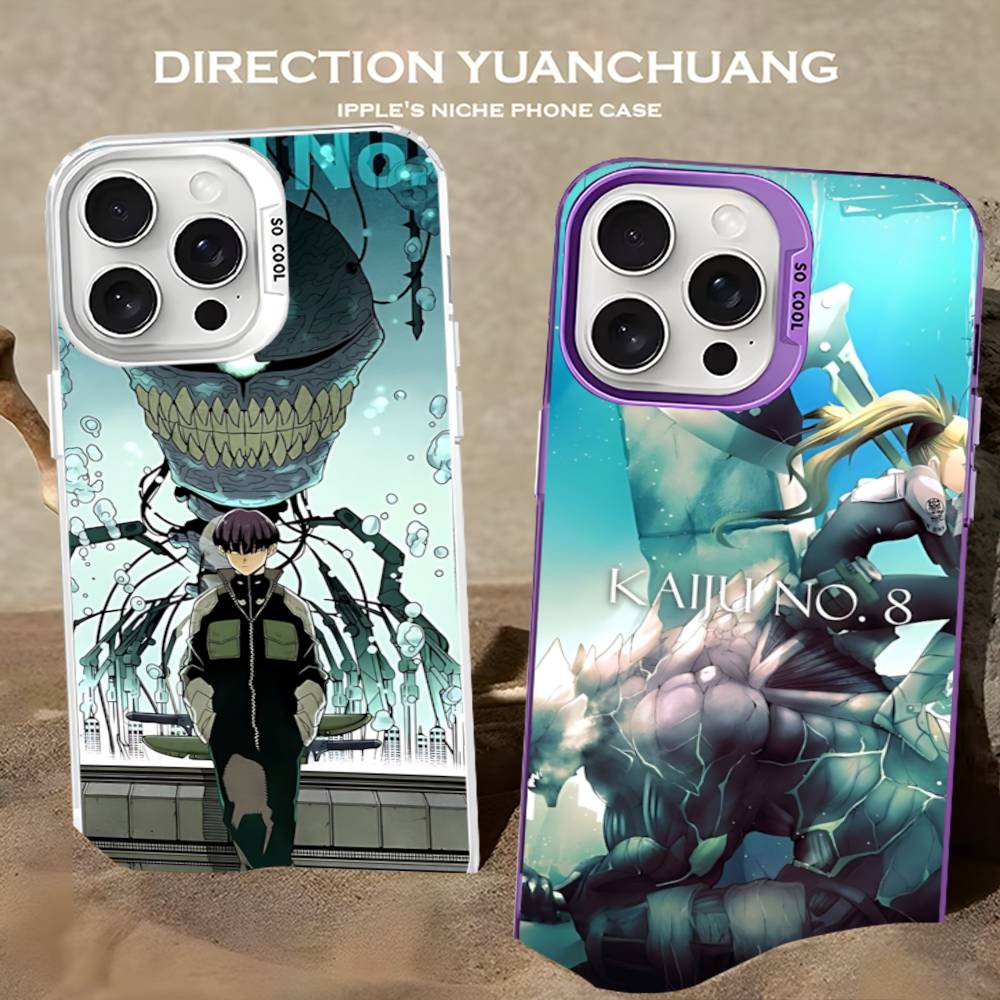 Japan Classic Comics K-Kaiju No8 Anime Colorful Phone Case For IPhone 17 16 15 14 13 12 11 Pro Max Plus Matte Cover