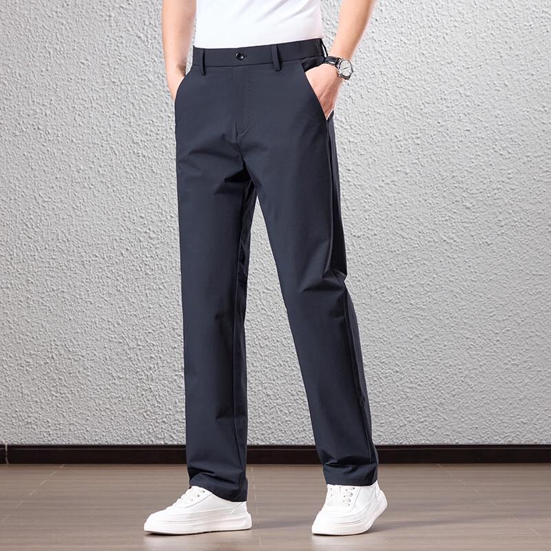 

Yiliteng Men s Ice Silk Business Casual Pants 35