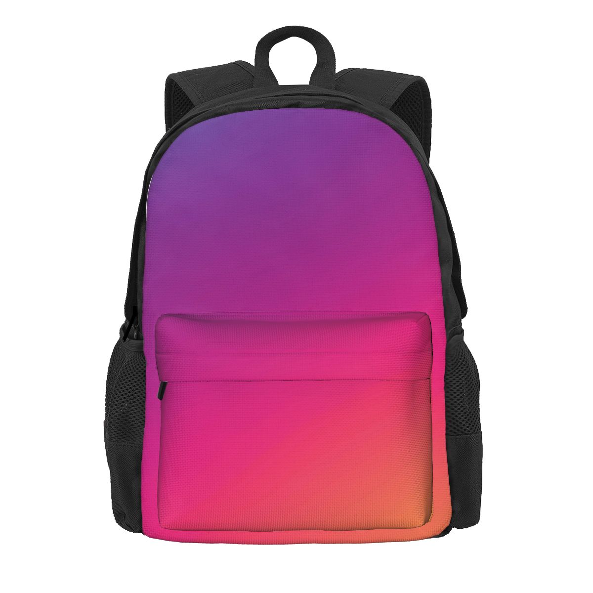 Aqua Ombre Rugzak Tiener Blauw En Paars Lichtgewicht Rugzakken Polyester Kawaii Schooltassen Universiteit Custom Rugzak 36x32x10cm