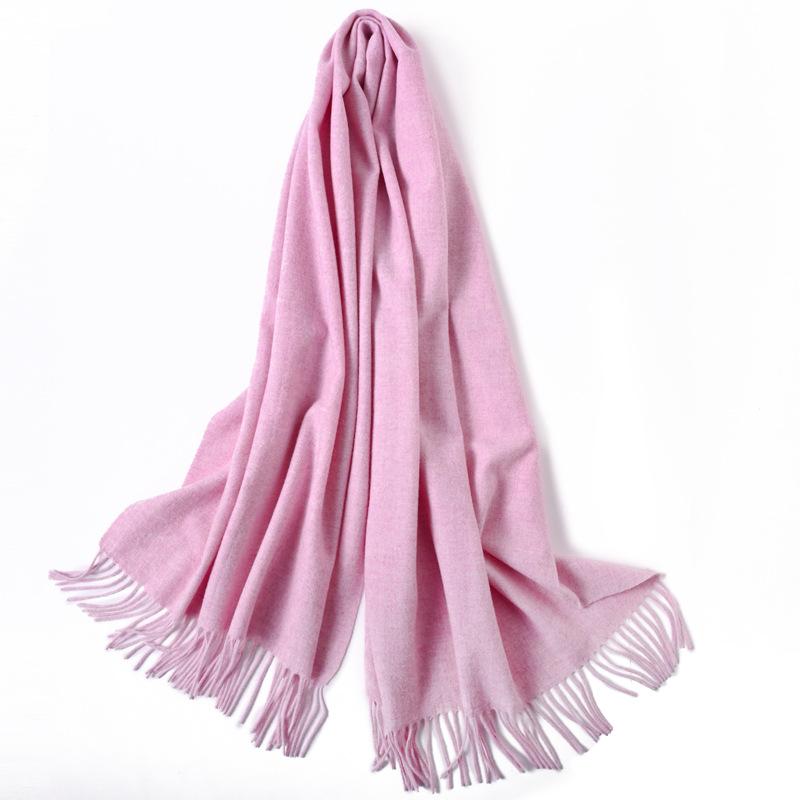 Pure Wool Scarf Winter Men and Women Senior Couple Grey Scarf Shawl Gift Boyfriend Birthday Gift