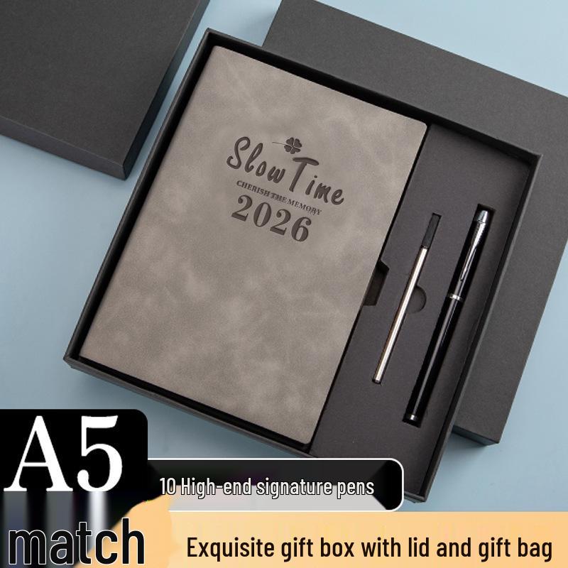 2026 A5 Daily Planner: Student & Office Diary, Customizable Souvenir Notebook