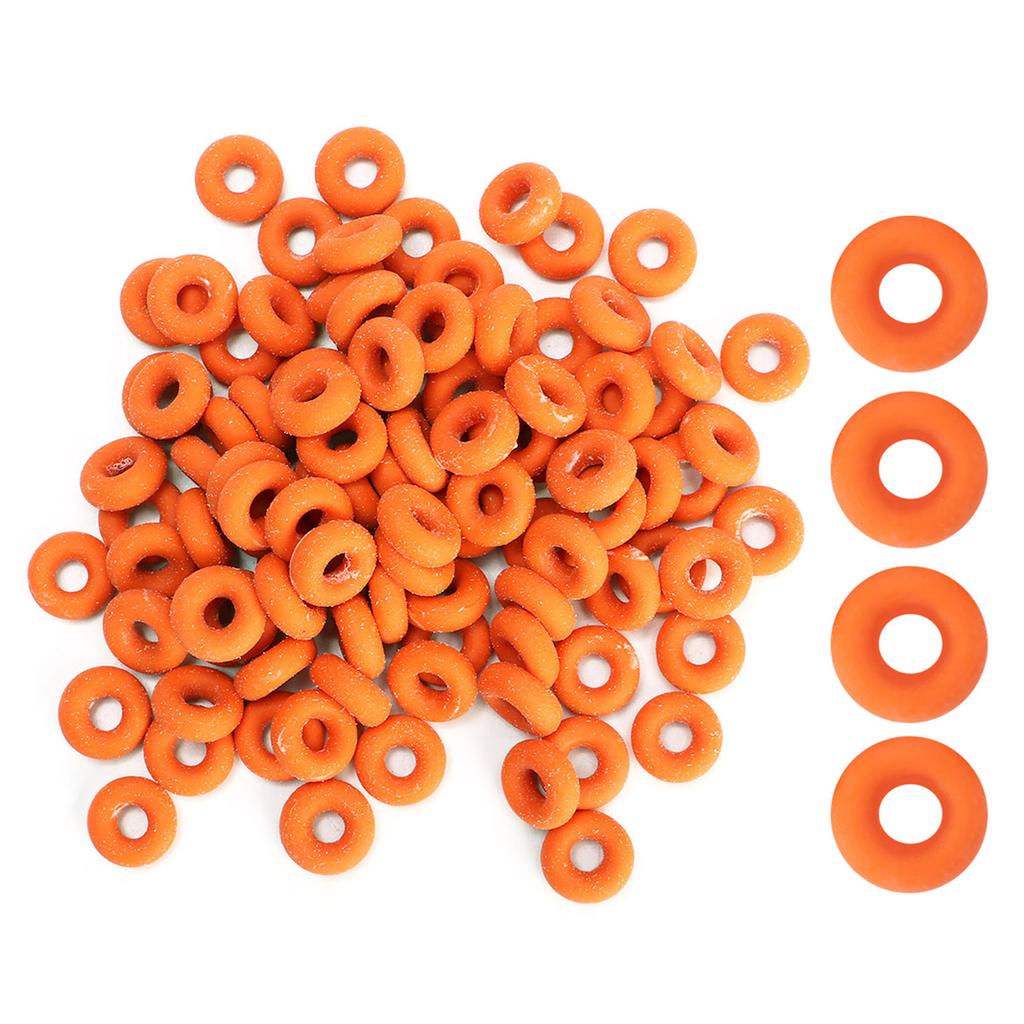 100Pcs Rubber Elastic Sheep Cow Pig Tail Castration Pliers Rings Veterinary Surgical Tool(Red)