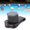 Hexagon Billiard Snooker Pool Cue Chalk Holder With Belt Clip Portable Leather Magnetic Pocket Billiard Chalk Holder