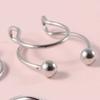 3 Stück Fake Nasenstecker Edelstahl Faux Nasenseptumring Nicht-Piercing Clip-On Nasenringe Körperpiercingschmuck