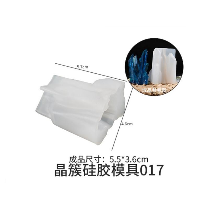 Diy Epoxy Crystal Cluster Mould 18 Styles Ice Cluster Ornament Rockery Crystal Stone Ice Crystal Pillar Candle Mould