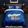 Canterbury-Bankstown Bulldogs Design Bed Bedding Set 1 Duvet Cover + 2 Pillowcases Soft Breathable Household Bed Linens