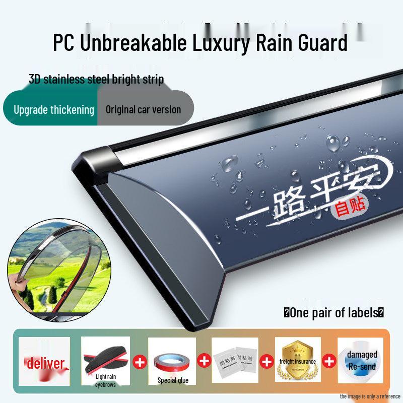 Rain Guards for BYD Qin PLUS, Qin EV, and Qin Pro Car Windows
