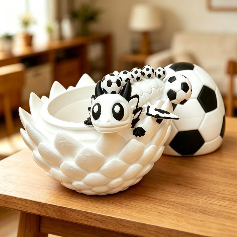 3D Printed Dragon Egg with Dragon Inside, Cute Fun Stuff Fidget Toy for Home Desk Decoration, Ideal for Christmas