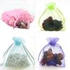 Elegant And Sheer 10pcs Drawable Organza Bags For Wedding Party Favors And Gifts