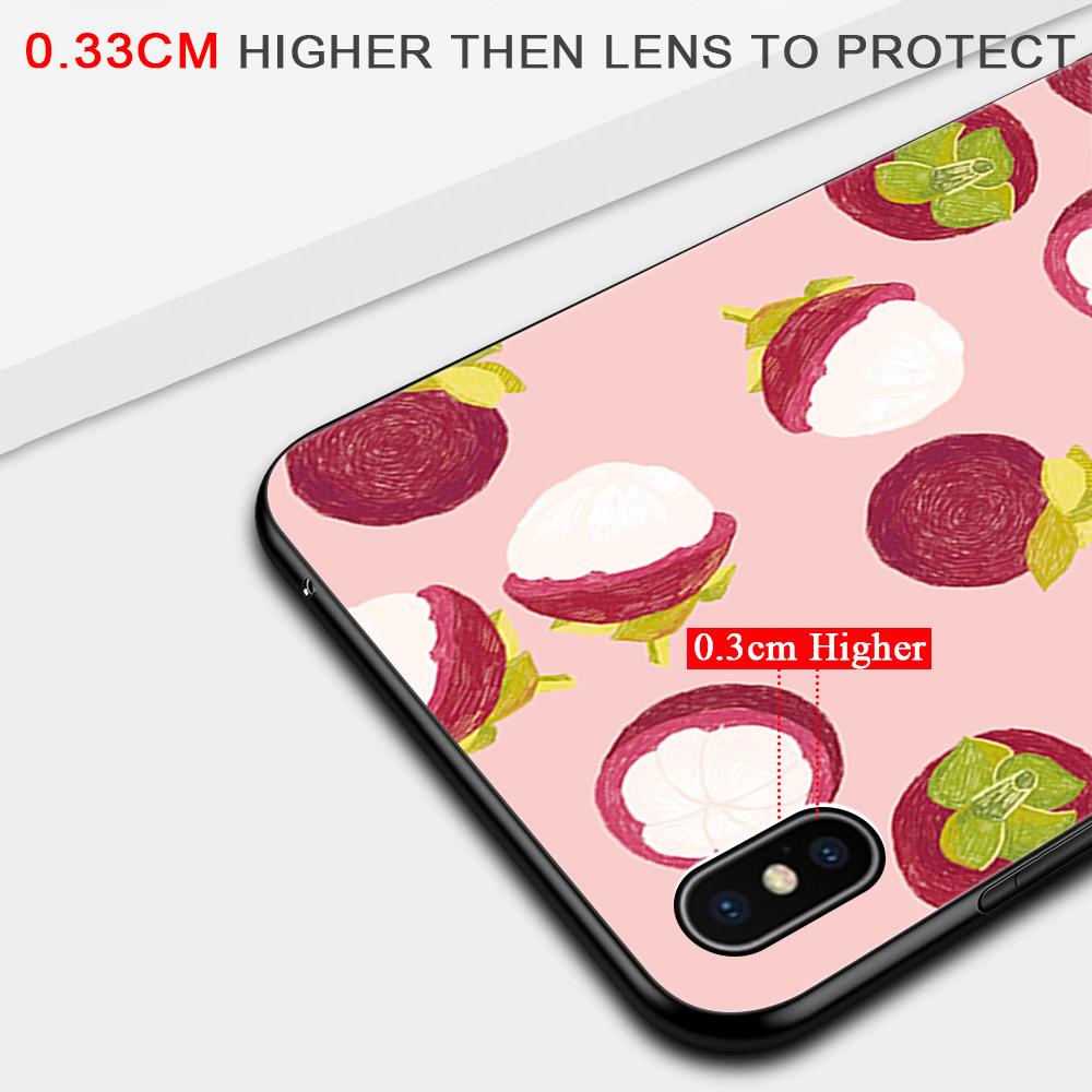 Weiche Silikon-Schutzhülle für den Sommer, tropische Früchte, Avocado, Ananas, TPU