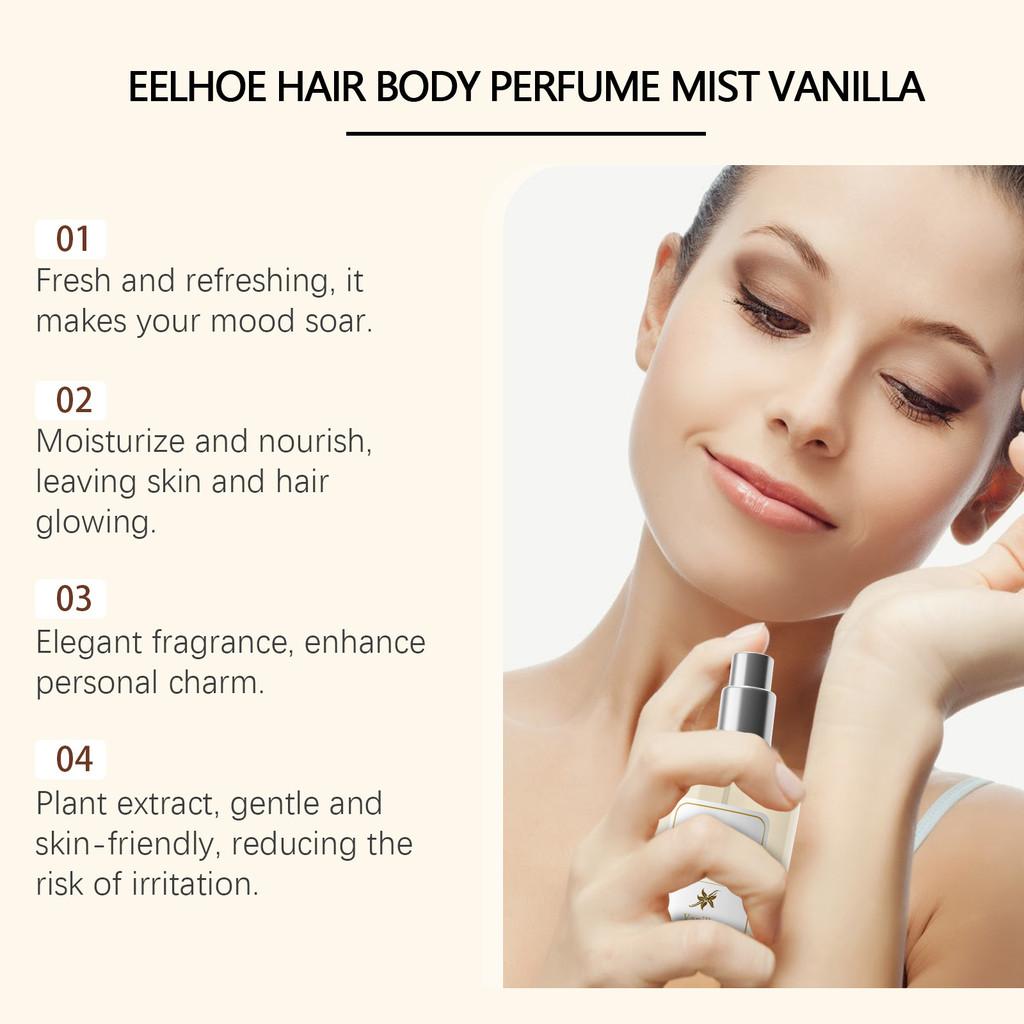 Refreshing Eelhoe Vanilla Body And Hair Fragrance Spray With Lasting Floral Aroma For Women