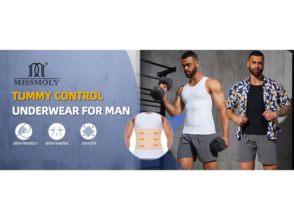 Men's Body Shaper Tummy Control Compression Vest