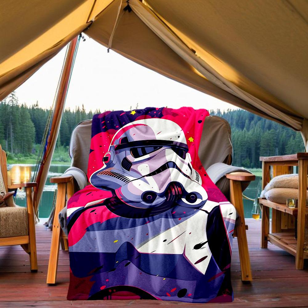 1PC Star Wars Outdoor Blanket Lightweight Flannel, Soft & Warm, All-Season Use for Sofa, Outdoor, Camping, Living Room, Office28