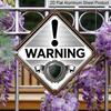 2D Flat, 1pc, Exclamation Warning Theme, Metal Warning Decor Gift for Safety Sign Lovers, Vintage Metal Aluminum Sign, Suitable for Office, Hallway