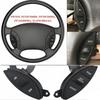 Dark Finish Button Assembly Pair for Explore Steering Wheel Repair, Left Right Replacement Set with Ribbon Cables, ABS Housing F87Z9C888BB