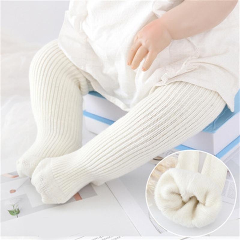 Girls Stretchy Tights Pantyhose Warm Leggings Baby Leg Warmers Children Autumn Winter Soft Knitting Pantihose Stockings