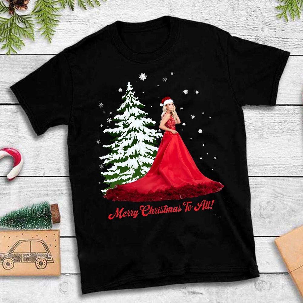 Carrie Underwood merry christmas to all Unisex All Size Shirt  MI629 Unisex T-Shirt XXXL