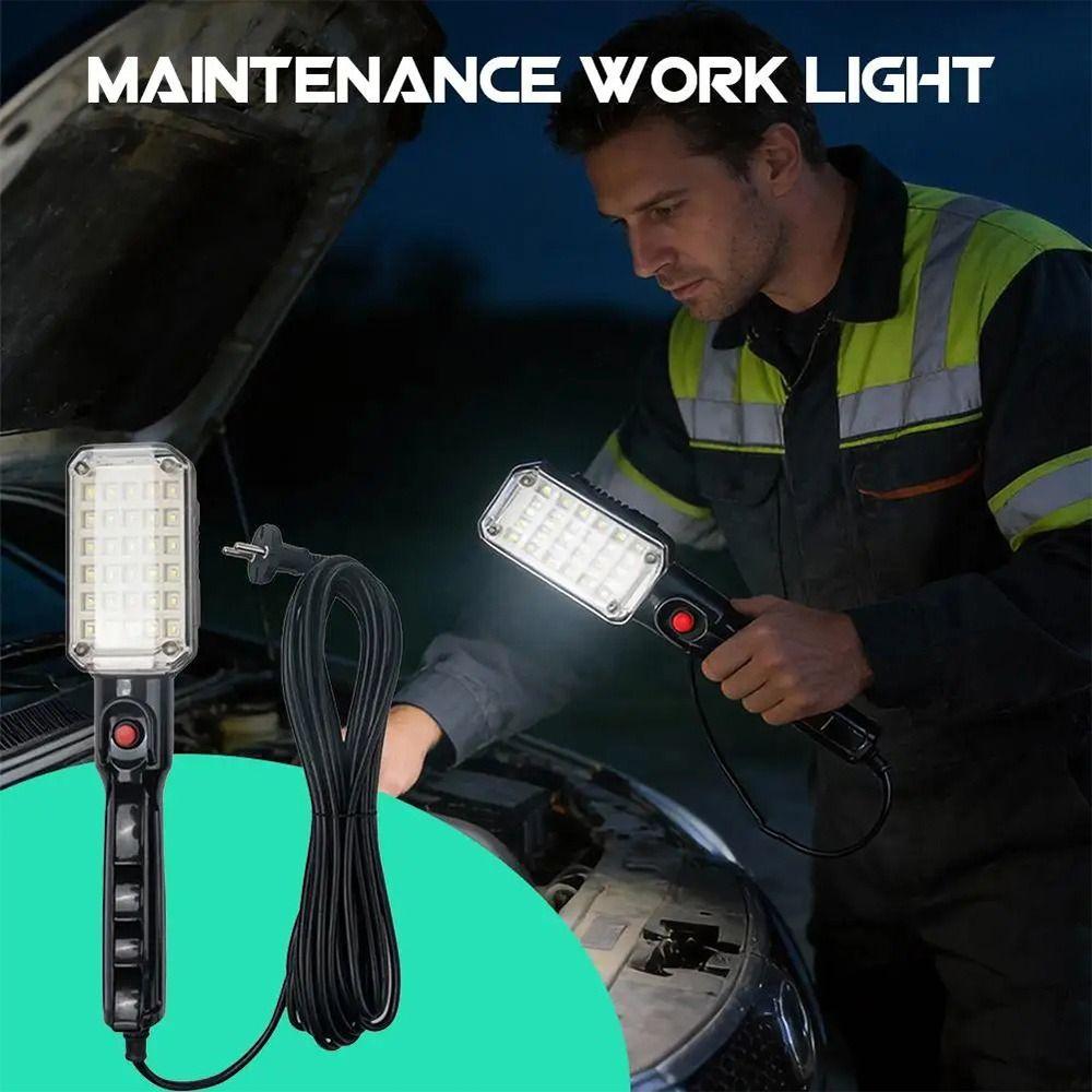 1Pcs 5M Pure Copper Wire Auto Repair Lamp 220V Maintenance Work Light  Off Road Vehicle Maintenance