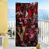 Ac Milan Customizable Name Beach Towel Soft Durable Quick-Dry Portable for SwimmingBeachCamping Travel Beach AccessoriesGym